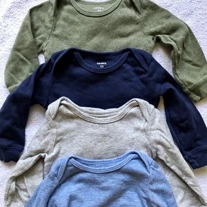Carter’s Baby Boy Long Sleeved Onesies - 4 Pack
